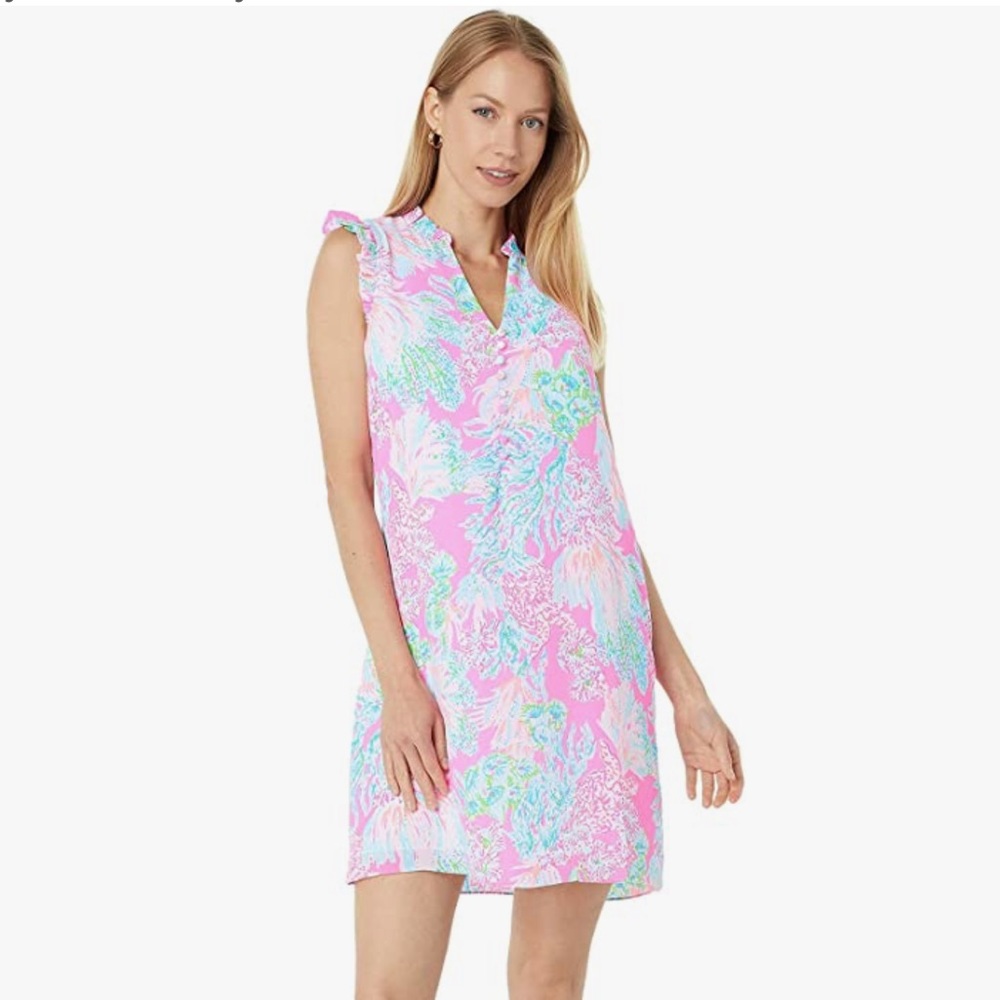 Lilly Pulitzer Cally Soft
Shift Prosecco Pink
Seaing Things (worn once)